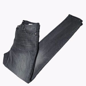 Hudson High Rise Blair Super Skinny Jeans Womens Size 27 Gray Denim Pants